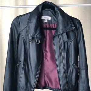 Calvin Klein leather jacket (size XS)